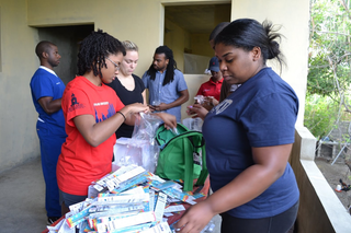 Howard students in Haiti (courtesy of Victoria M. Walker)